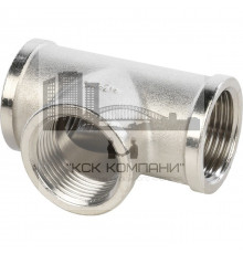 Тройник равнопроходной внутренняя / внутренняя 3/4", никелированный