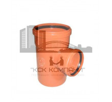 Тройник рыжая переходной ф160/110*90 для наружного применения Политэк