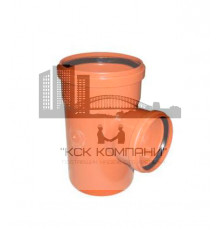 Тройник рыжая переходной ф160/110*90 для наружного применения Политэк