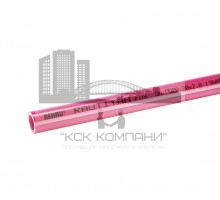 Труба из сшитого полиэтилена отопительная 32х4.4 мм  pink 