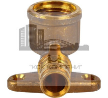 Угольник настенный (водорозетка) Q&E 1023035 20x1/2" ВР (L=43MM) DR-латунь (Упонор)