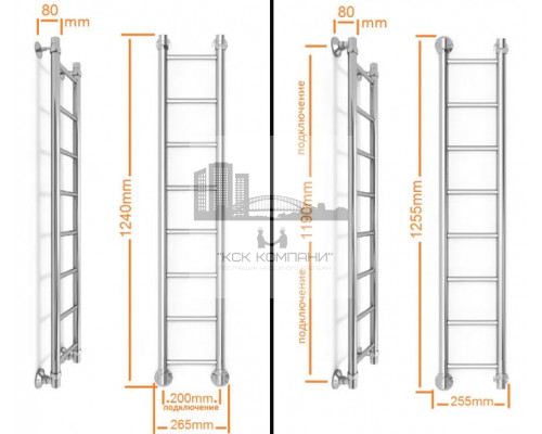 Полотенцесушитель водяной М-3 120х20 ( прямой) (Lider Stall)