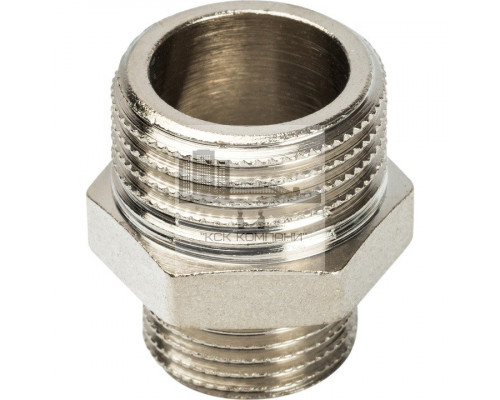 Ниппель НН переxодной 1/2x3/8, никелированный