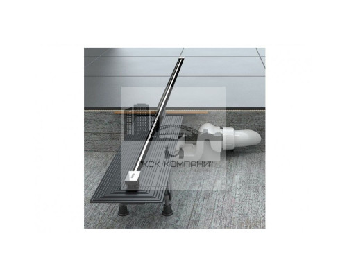 Душевой лоток Advantix Vario Set (матовый хром) 704353 с решеткой и опорами