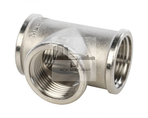 Тройник равнопроходной внутренняя / внутренняя 1, никелированный