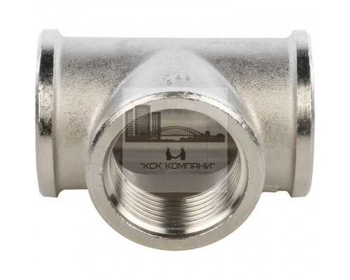 Тройник равнопроходной внутренняя / внутренняя 1, никелированный