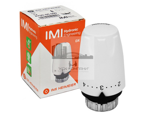 Термостатическая головка DX, 6-28°C, настройки 1-5, белая