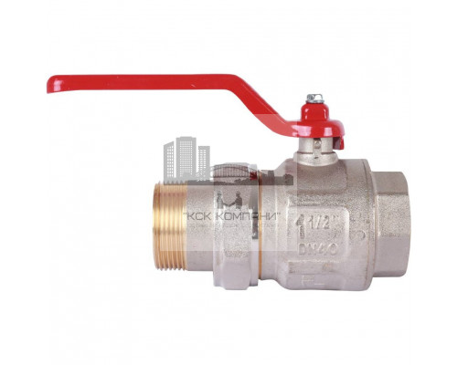 Кран шаровой с разъемным соединением (бабочка) 1 1/2
