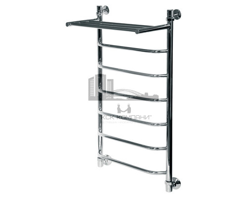 Водяной полотенцесушитель Trapezium ЛТ ВП 1000x400 7 с полкой