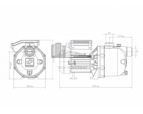Поверхностный насос ДЖАМБО 60/35 П (Dzhileks)