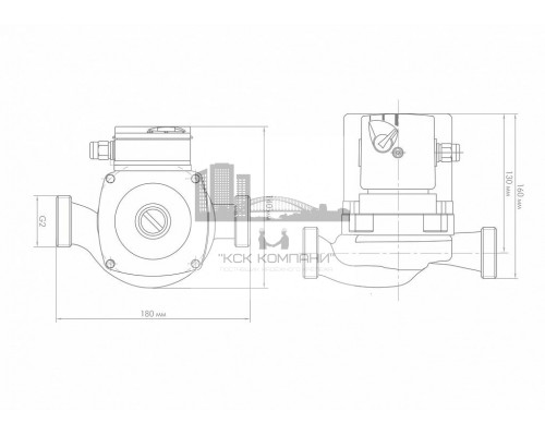 Циркуляционный насос ЦИРКУЛЬ 32/80 (Dzhileks)
