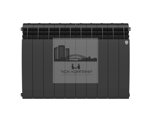 Радиатор биметаллический Biliner 500 x10 Noir Sable, боковое подключение