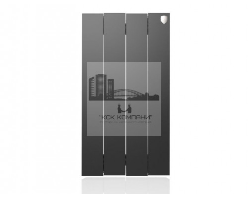 Радиатор биметаллический Pianoforte 500 x4 Noir Sable, боковое подключение