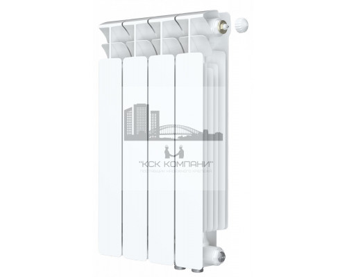 Радиатор биметаллический Base VENTIL 500 x4, нижнее левое/правое подключение