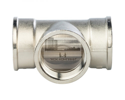 Тройник равнопроходной внутренняя / внутренняя 1 1/4, никелированный