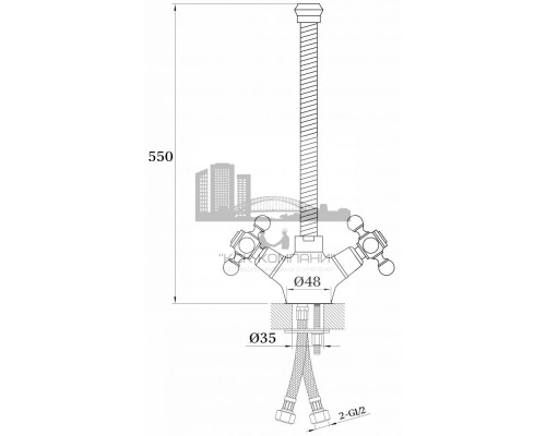 Смеситель для кухни (мойки) KONSTANTIN GZ09023