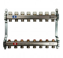 Коллектор из нержавеющей стали без расходомеров на 8 контуров SMS 0922 000008 