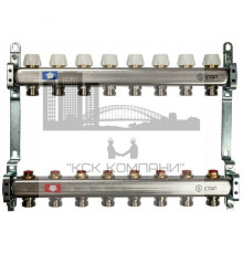 Коллектор из нержавеющей стали без расходомеров на 8 контуров SMS 0922 000008 