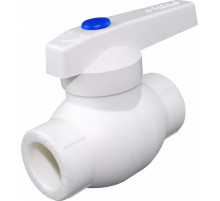 Кран шаровой полипропиленовый Ø 25 мм (белый)