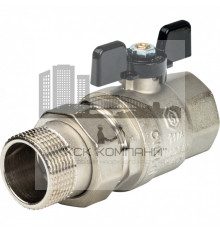 Кран шаровой полнопроходной ВР/НР 1 1/4" американка, ручка бабочка 