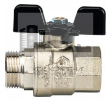 Кран шаровой полнопроходной ВР/НР 3/4", ручка бабочка 