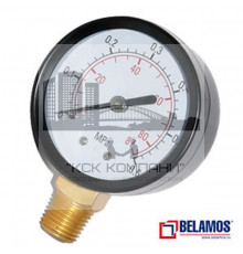 Манометр PGS50 RAD 1/4, вертикальный (50 мм/6 бар)