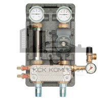 Насосная группа UK 1" с теплообменником 36 пластин, насос UPS 25-60