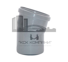 Отвод 15° для канализации