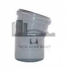 Отвод 15° для канализации