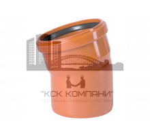 Отвод d110 мм 15° для наружной канализации