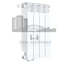 Радиатор биметаллический Base VENTIL 500 x4, нижнее левое/правое подключение 