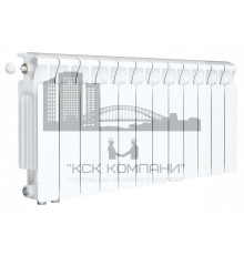 Радиатор биметаллический Monolit Ventil 350 x12, нижнее левое/правое подключение 