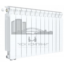 Радиатор биметаллический Monolit Ventil 500 x12, нижнее левое/правое подключение 