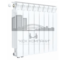 Радиатор биметаллический Monolit Ventil 500 x8, нижнее левое/правое подключение 