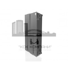 Радиатор биметаллический Pianoforte 500 x4 Noir Sable, боковое подключение