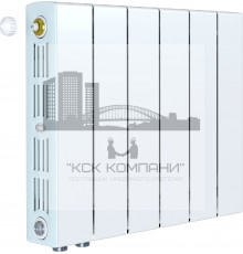 Радиатор биметаллический SUPReMO VENTIL 350 x6, нижнее левое/правое подключение 