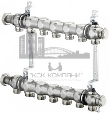 Распределительная гребенка из нержавеющей стали на 7 контуров 1407157 