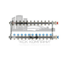 Распределительный коллектор  HKV на 11 контуров нержавеющая сталь 12181111001 