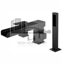 Смеситель GB6008-2 на борт ванны, черный