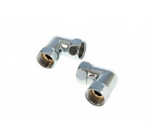 Соединитель угловой 1" ВР ×3/4" ВР с внутренней резьбой, для полотенцесушителя