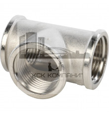 Тройник равнопроходной внутренняя / внутренняя 1", никелированный