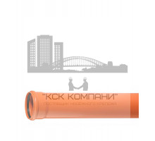 Труба канализационная d110x500 мм толщина 3.2 для наружной канализации