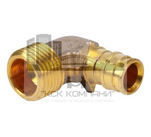 Угольник переходник 1023020 Q&E с наружной резьбой латунь 20x1/2"НР (Упонор)