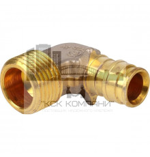 Угольник переходник 1023020 Q&E с наружной резьбой латунь 20x1/2"НР (Упонор)