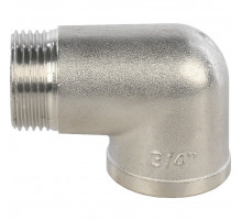 Угольник внутренняя / наружная 3/4", никелированный