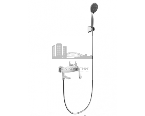 Смеситель GB8001 для ванны и душа, белый/хром