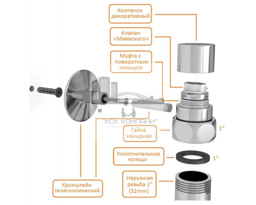 Полотенцесушитель водяной М-3 80х20 ( прямой) (Lider Stall)