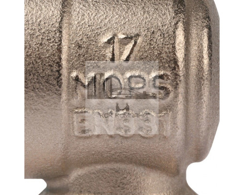 Кран шаровой с накидной гайкой угловой НР 3/4x3/4 с накидной гайкой, ручка бабочка