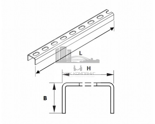 П-образный профиль (швеллер, U-образный)