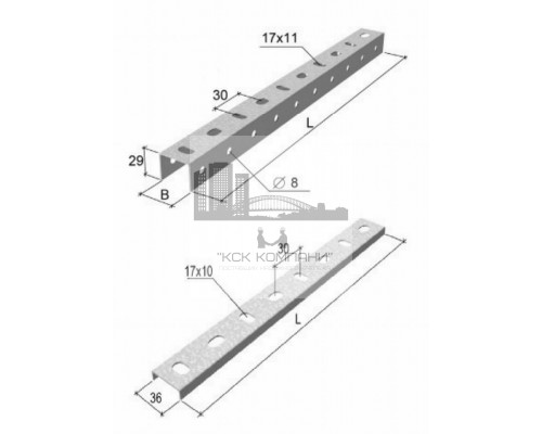 П-образный профиль (швеллер, U-образный)